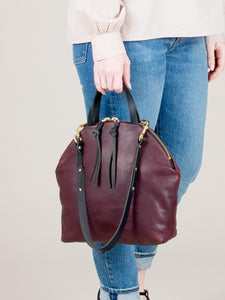 Anni Large Shoulder Bag: Bordeaux